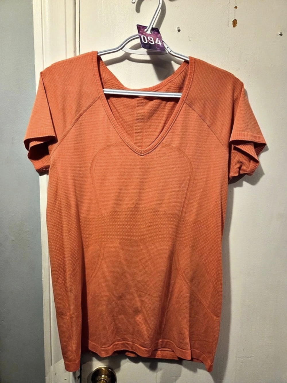 lululemon Swiftly Tech Short Sleeve 2.0 Orange Athletic Shirt
